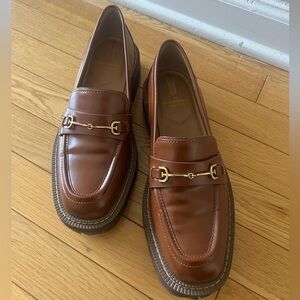 Sam Edelman Brown Platform Loafers